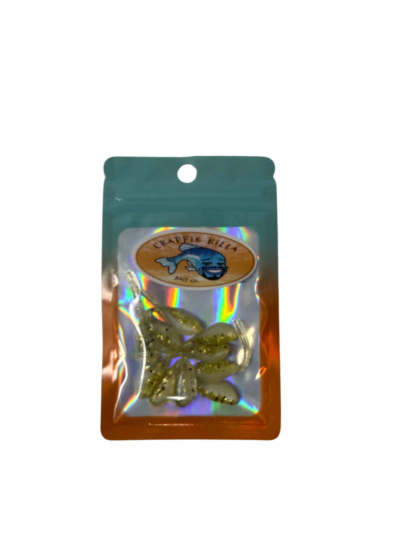 CRAPPIE KILLA 'MICRO GOLD FLAKE' SOFT PLASTIC MICRO JIG