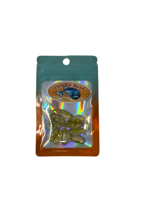 CRAPPIE KILLA 'MICRO GOLD FLAKE' SOFT PLASTIC MICRO JIG – High