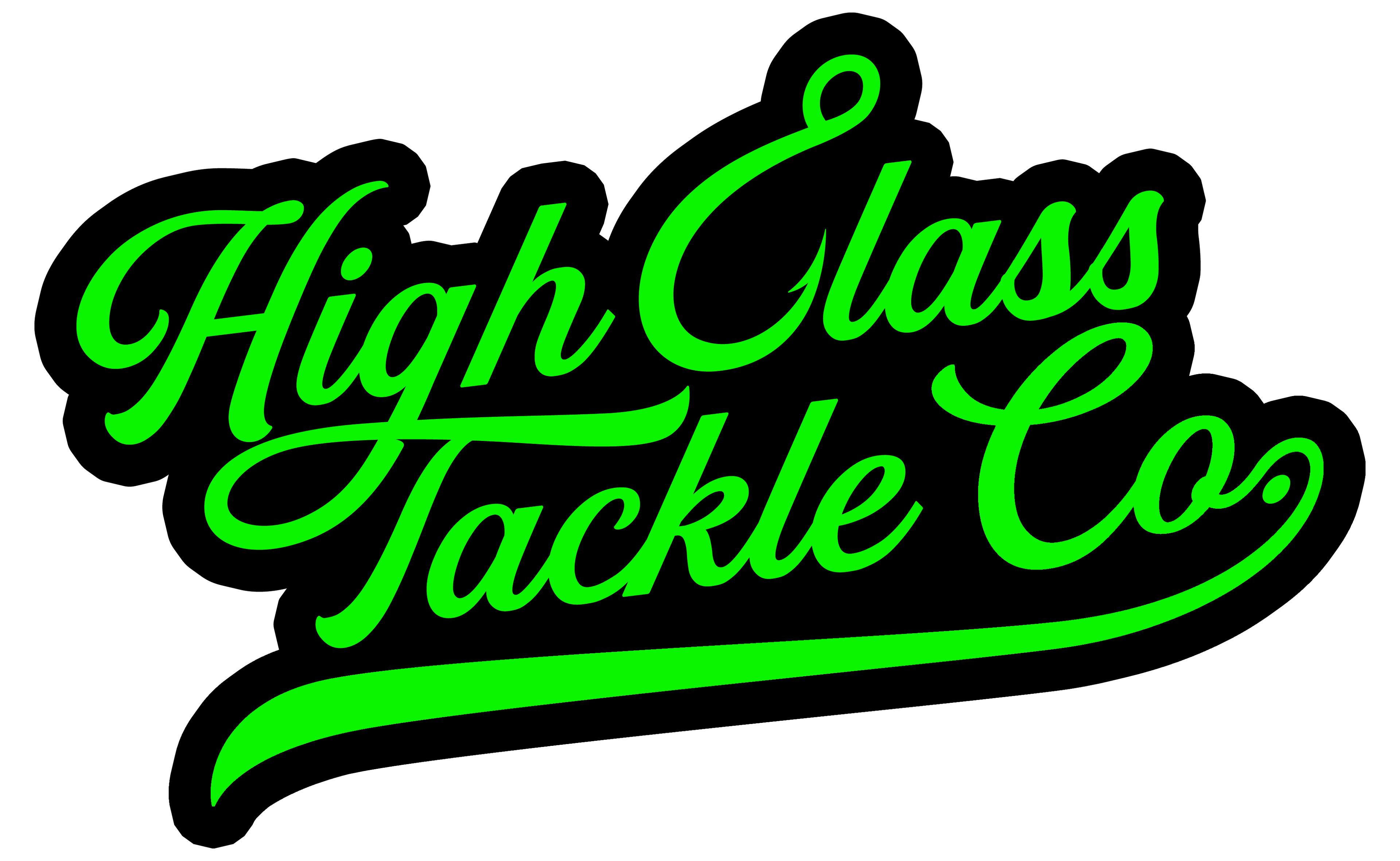 High Class Tackle Co. Boat Decal