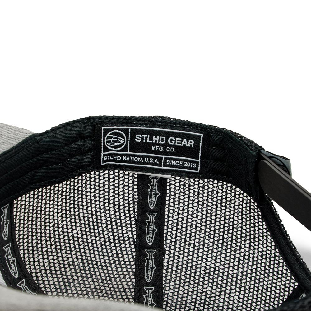 STLHD Chrome Edition Heather Grey/Black Trucker Snapback Hat