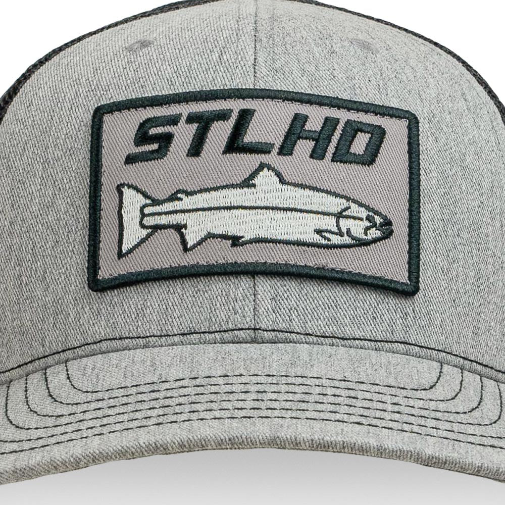 STLHD Chrome Edition Heather Grey/Black Trucker Snapback Hat