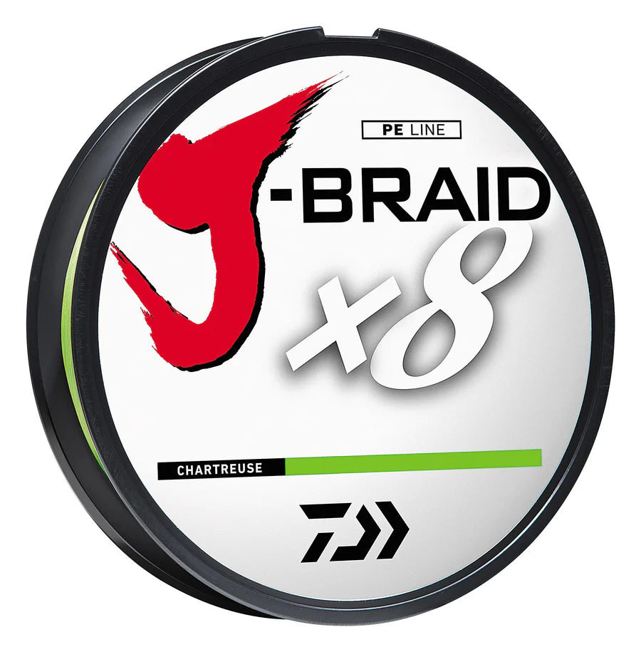 DAIWA J-BRAID X8 CHARTREUSE 80LBS TEST (300 Yds)