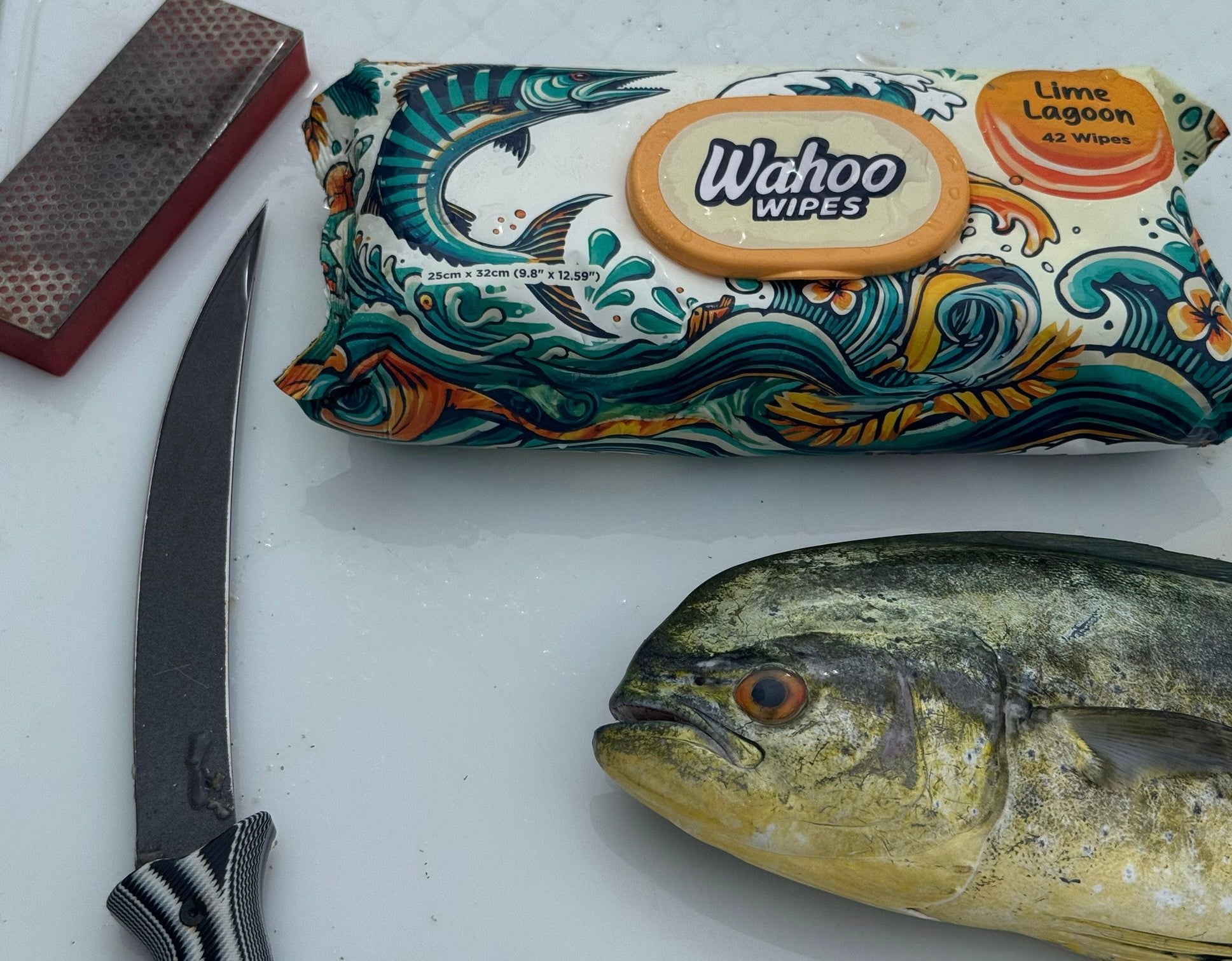 Wahoo Wipes – Heavy-Duty Fish Cleaning Wipes (42 Count)