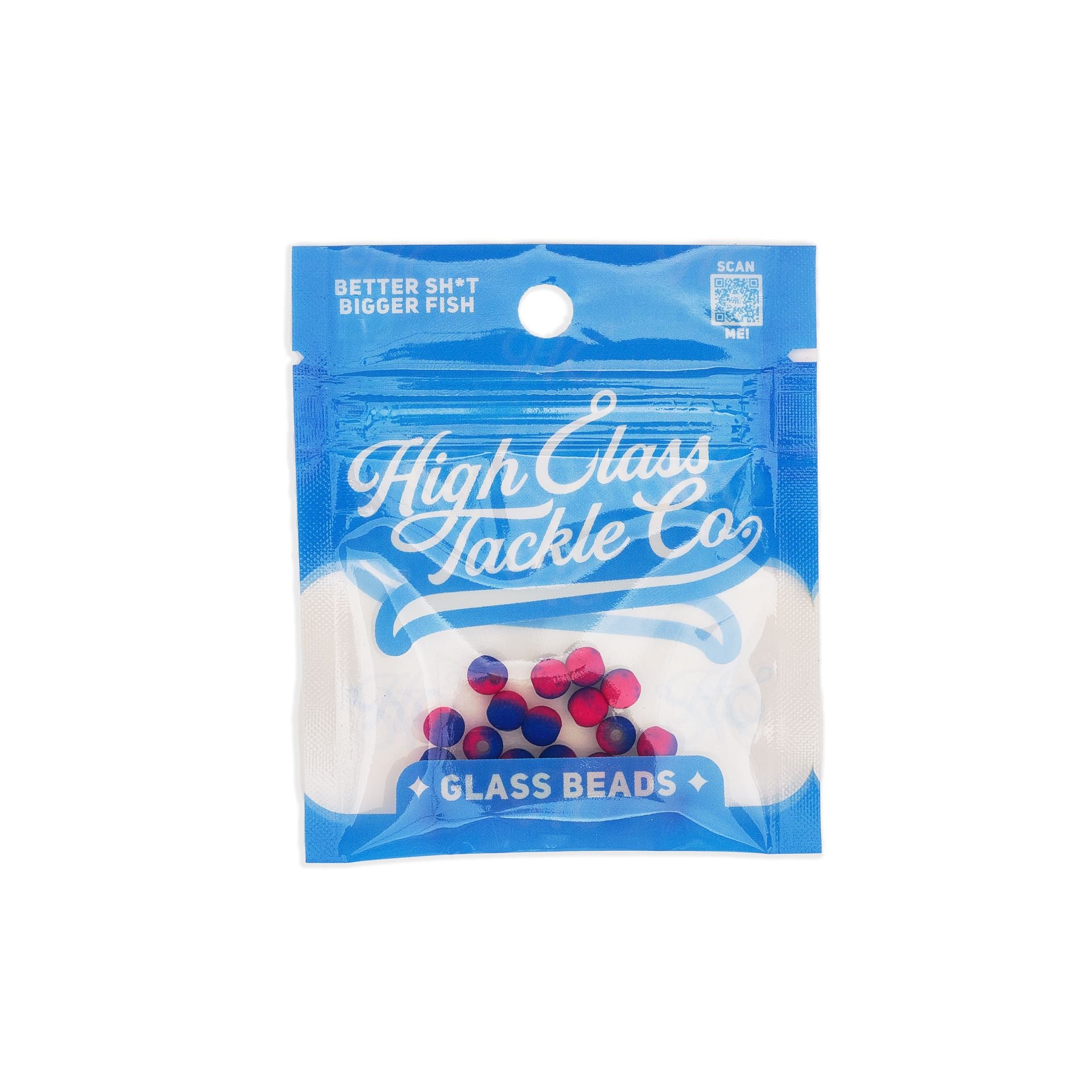 Pink/Blue Glass Beads 6mm (20pack)