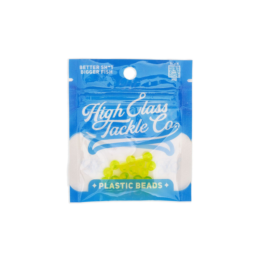 Clear Chartreuse Yellow 6MM Beads (20pack)