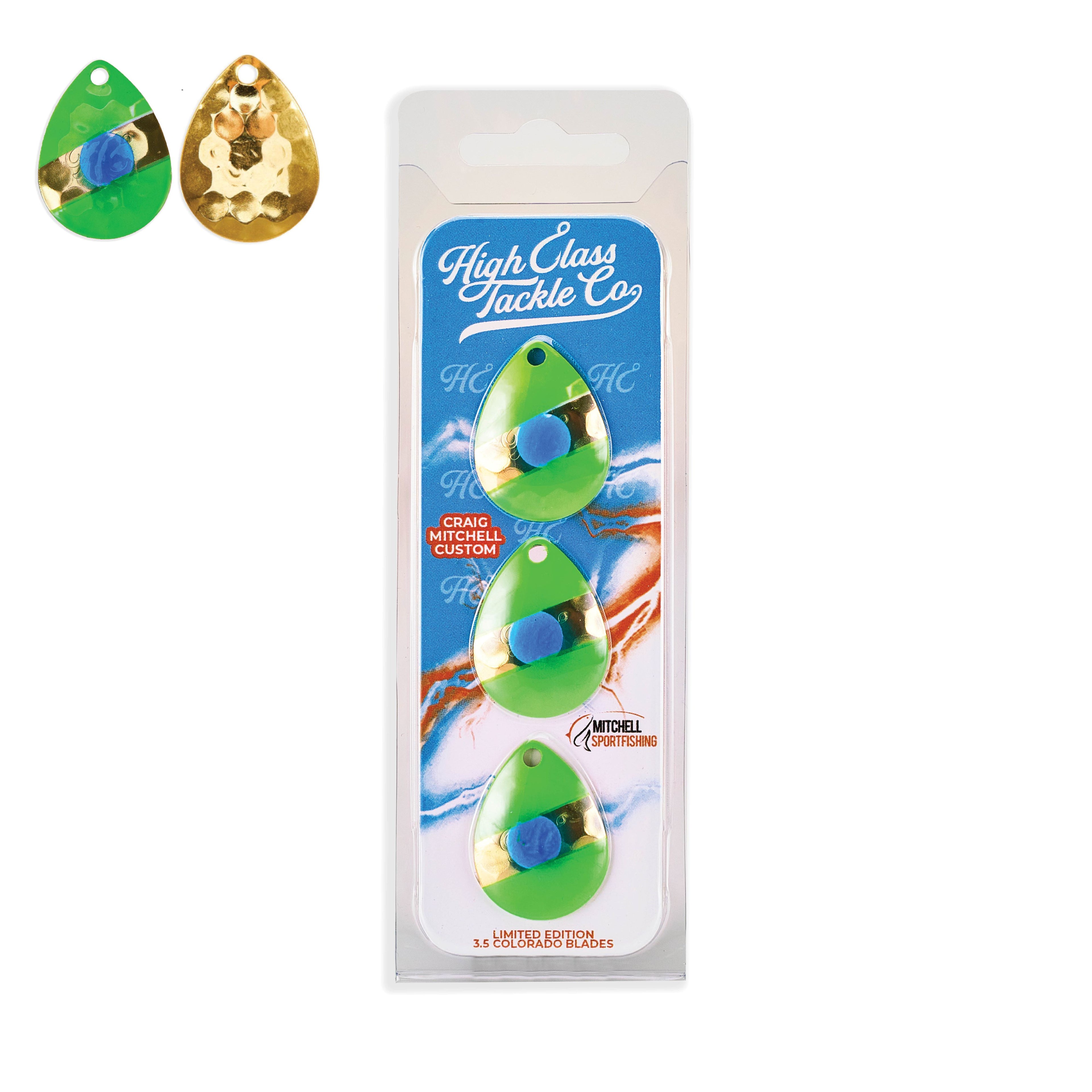 "Spring Fling" Mitchell Sportfishing 3.5 Colorado Blades (3-Pack)