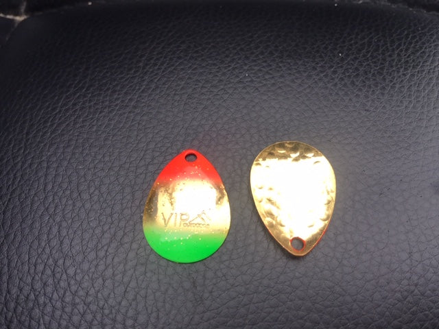 #3 Colorado "Gold Mex Flag w/Glitter" Spinner Blade (single blade)