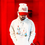 Load image into Gallery viewer, High Class / No Class "Red Drip"— Richardson (Red &amp; Bone)
