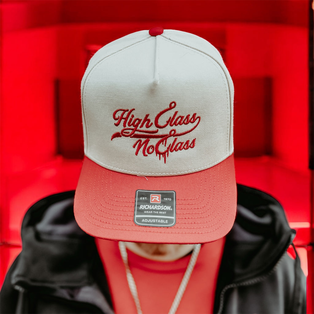 High Class / No Class "Red Drip"— Richardson (Red & Bone)