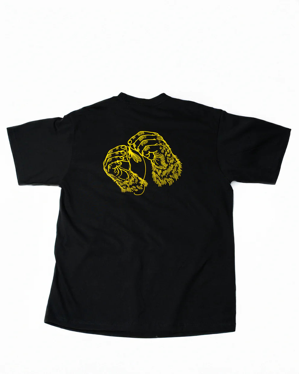 AQUA CAMP 'SASQUATCH CAMP LOGO BLACK/YELLOW TEE'