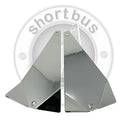 SHORTBUS 8' TRIANGLE FLASHER DIPPED MIRROR CHROME