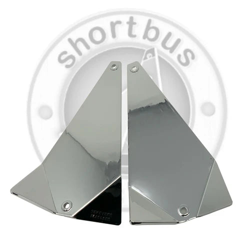 SHORTBUS 8' TRIANGLE FLASHER DIPPED MIRROR CHROME