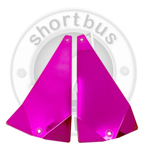 SHORTBUS 8' TRIANGLE FLASHER MIRROR METALLIC PINK