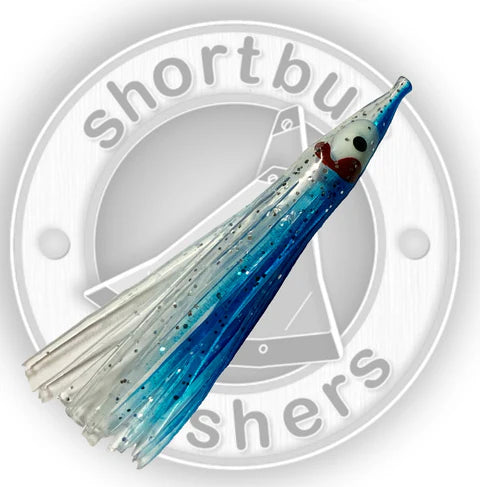 SHORTBUS BLUE SILVER HOOTCHIE SKIRTS 2.5" (5-Pack)