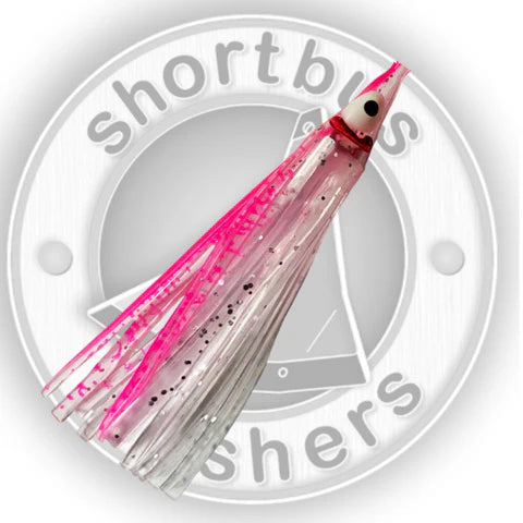 SHORTBUS PINK CLEAR HOOTCHIE SKIRTS 2.5" (5-Pack)