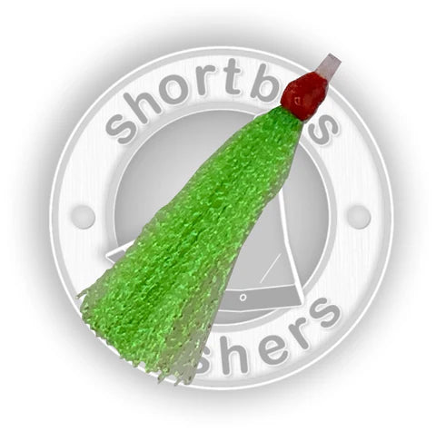 SHORTBUS GREEN TINSEL SKIRTS 2.5" (5-Pack)