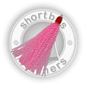 SHORTBUS HOT PINK TINSEL SKIRTS 2.5" (5-Pack)