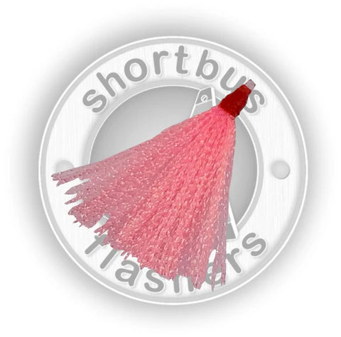 SHORTBUS PINK TINSEL SKIRTS 2.5" (5-Pack)