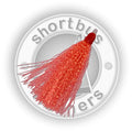 SHORTBUS RED TINSEL SKIRTS 2.5" (5-Pack)