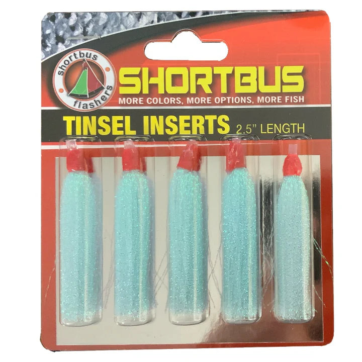 SHORTBUS BLUE TINSEL SKIRTS 2.5" (5-Pack)