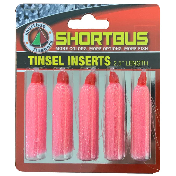 SHORTBUS PINK TINSEL SKIRTS 2.5" (5-Pack)