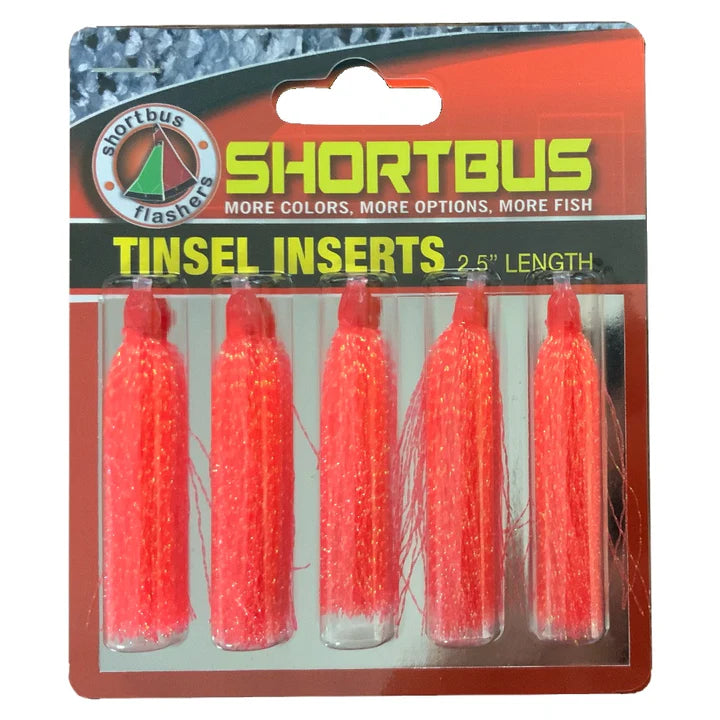 SHORTBUS RED TINSEL SKIRTS 2.5" (5-Pack)