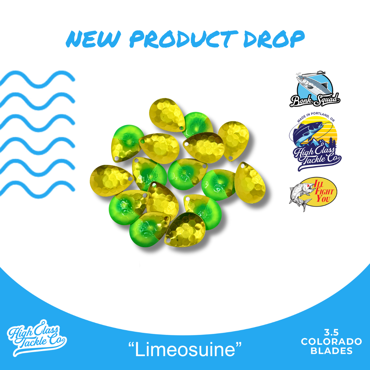 NEW! 'Limeosuine' High Class 3.5 Colorado Blades (3-Pack)