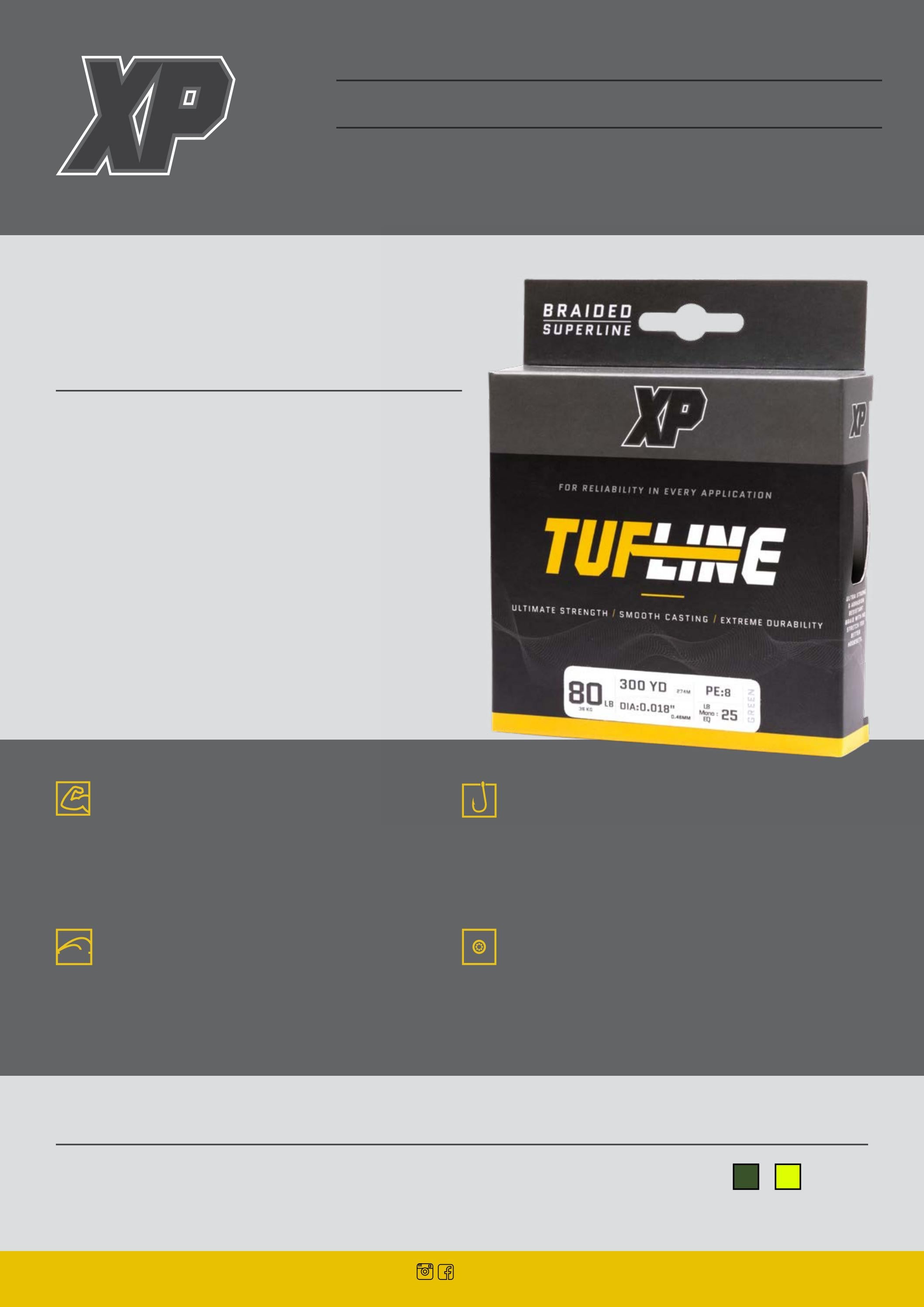 TUF-LINE XP+ BRAID GREEN (150 Yds)