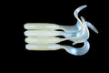 6" "Glow Pearl" Curly Tail - (Single Bait)