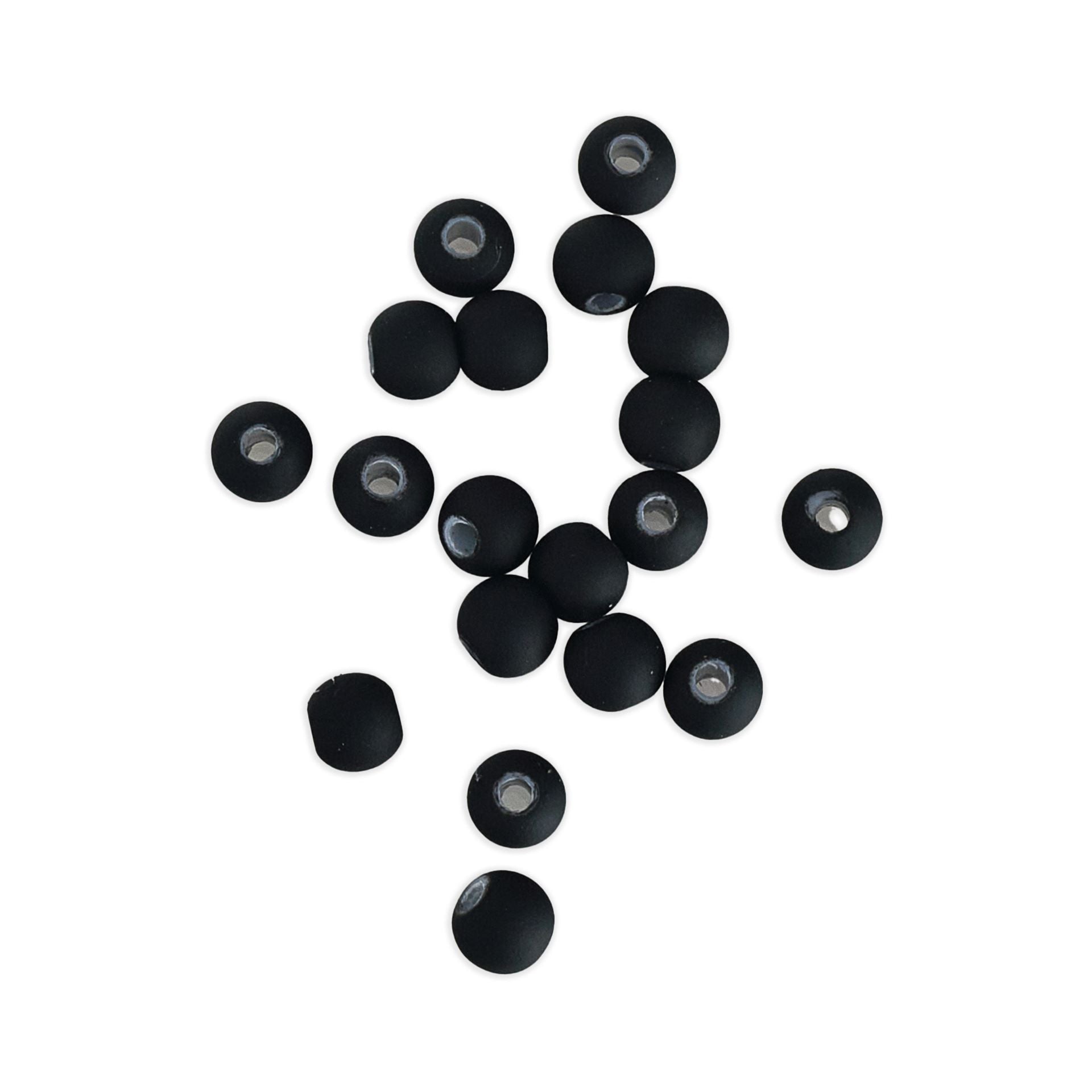 Black Glass Beads 6mm (20pack)