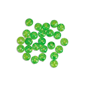 Clear Green 6MM Beads (20pack)