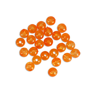 Clear Orange 6MM Beads (20pack)