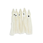Load image into Gallery viewer, &quot;Ice Glow Sparkle&quot;  Hoochie Squid Skirts (5x PACK) 3.5&quot;
