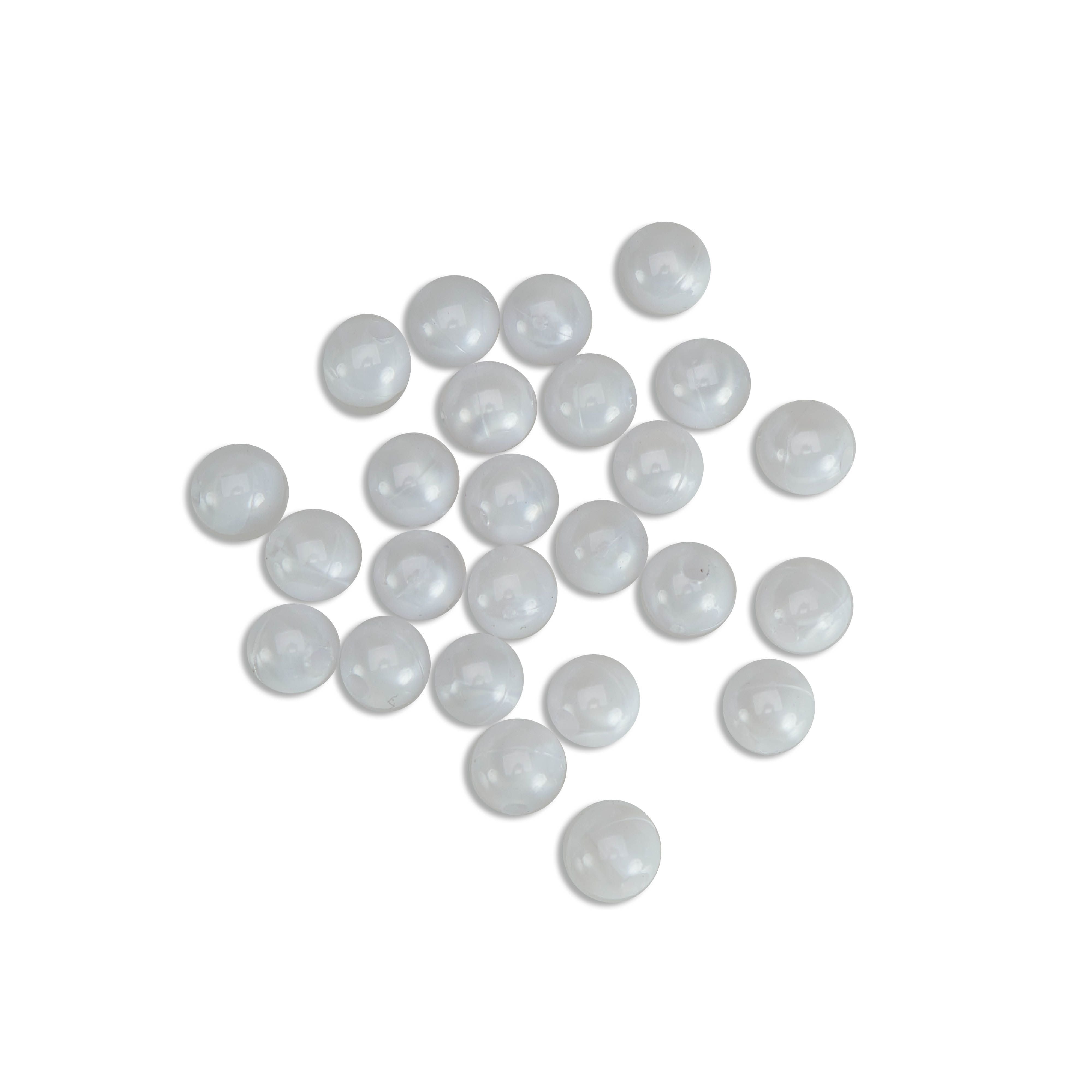Pearl White 6MM Beads (20pack)
