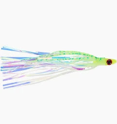 Silver Horde Ace Hi Fly Needlefish 'Glow Chartreuse Spatter'