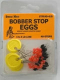 BEAU MAC BOBBER STOP EGGS RUBBER W/BDS 4/8LB 40PK'
