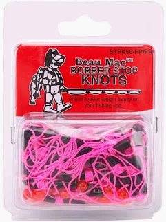 BEAU MAC BOBBER STOP KNOTS W/B 50PK'